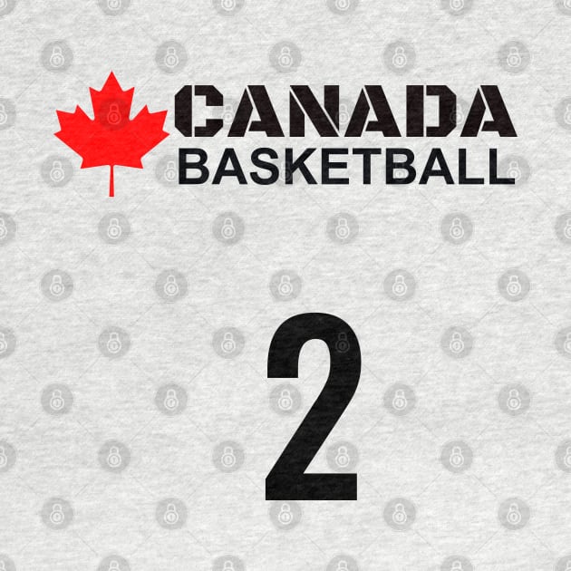 Canada Basketball Design 2 T-Shirt Gift Idea by werdanepo